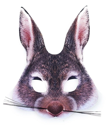 Maska Zajíc - škraboška - dětská