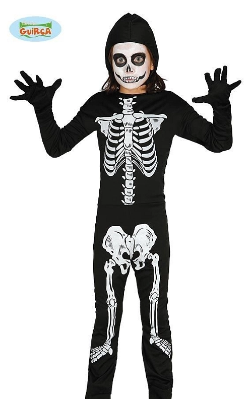 Dětský kostým Kostlivec - vel.5-6 let - Halloween