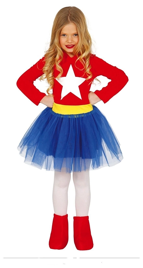 Dětský kostým SUPERGIRL - Superdívka, vel. 7-9 let