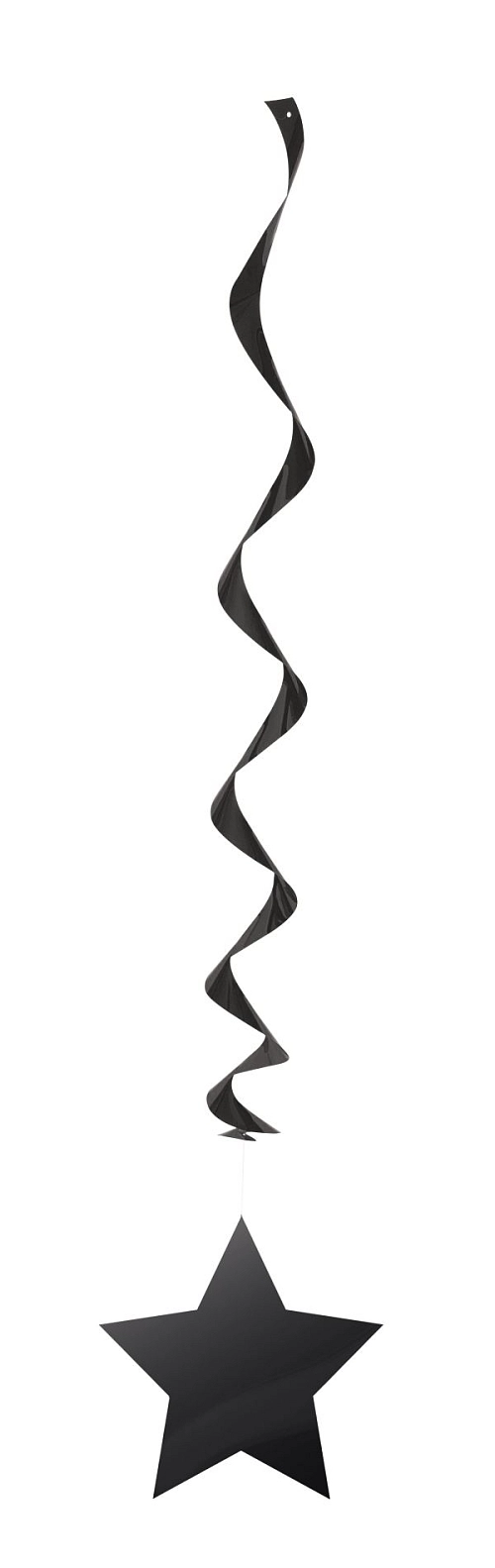 Dekorace Hvězda 91 cm 3 ks černá - vánoce