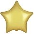 Balón foliový 45 cm  Hvězda PASTELOVÁ ZLATÁ