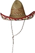 Slaměný klobouk sombrero barevný - Mexiko 50 cm