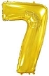 Balón foliový číslice ZLATÁ - GOLD 102 cm - 7