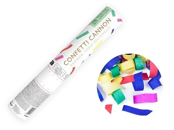 Konfety 20cm BAREVNÝ papír - mix barev