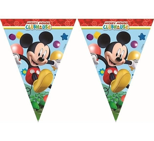 Girlanda myšák MICKEY MOUSE - vlajky - 230 cm