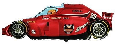 Balón foliový 60 cm Formule Červená