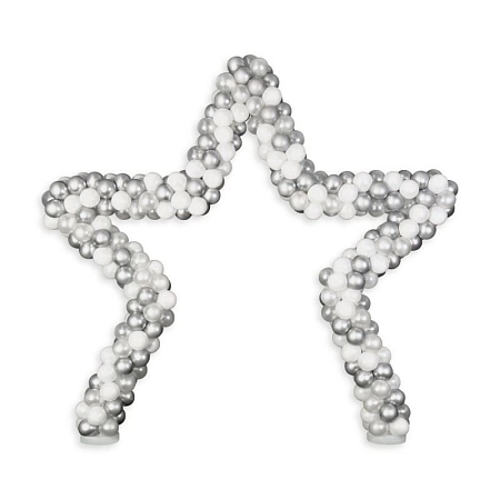 Balónková dekorace - brána - hvězda - 280 x 270 cm