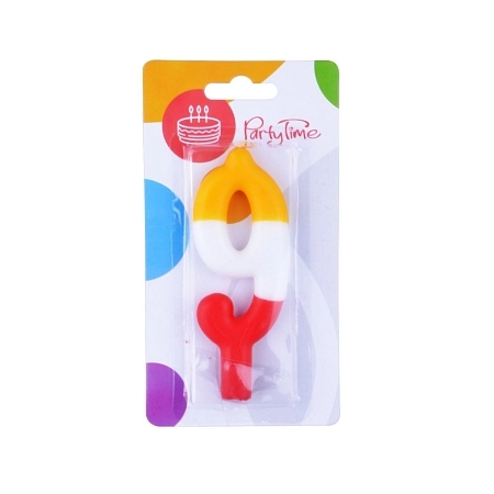 SVÍČKA BAREVNÁ ČÍSLO 9