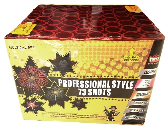 OHŇOSTROJ - BATERIE VÝMETNIC PROFESSIONAL STYLE BOX 73 RAN  4x1 - multikalibr