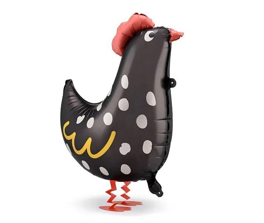 Balón foliový chodící Kohout - Velikonoce - farma - 60 cm