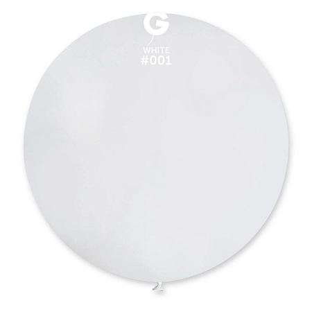 Balón latex 80 cm - bílý 1 ks