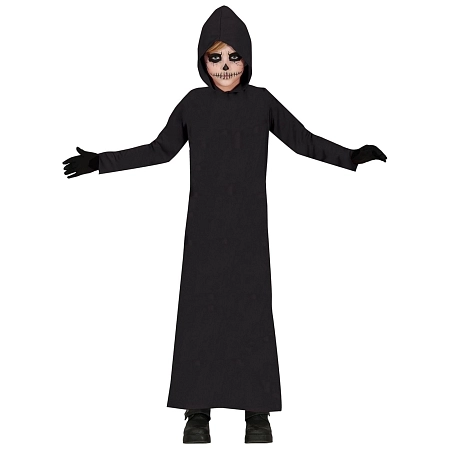Dětská černá tunika - plášť - Halloween - vel. 5-6 let