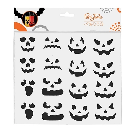 Sada nálepek na sklenice - Halloween - 16 ks