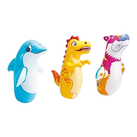 Nafukovací boxovací zvířátko - vstavák - mix 3 druhy - 97 x 61 cm