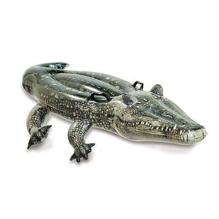 Nafukovací krokodýl s úchyty - aligátor - 170 x 86 cm