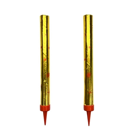 PÁRTY FONTÁNA na dort 15cm - 2 ks - zlatá 5/60/2