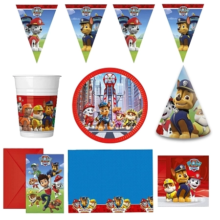 Dětská narozeninová sada Tlapková Patrola - Paw Patrol - 10 osob