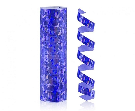 Serpentýna holografická modrá - 400 cm - 1 ks