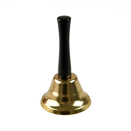 Zlatý zvonek Mikuláš - Santa Claus - 12 cm - Vánoce