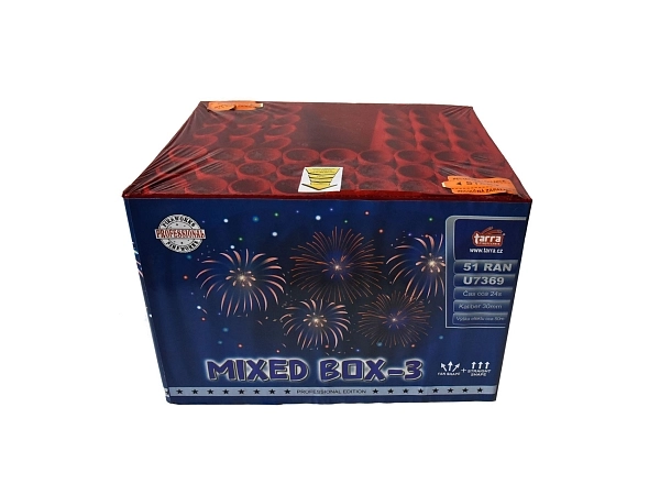 Ohňostroj - BATERIE VÝMETNIC MIXED BOX 3 -  51 RAN 2/1