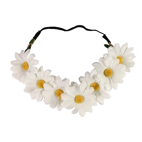 Čelenka květy - kytičky - kopretina - Hippie - Hipís - 60.léta