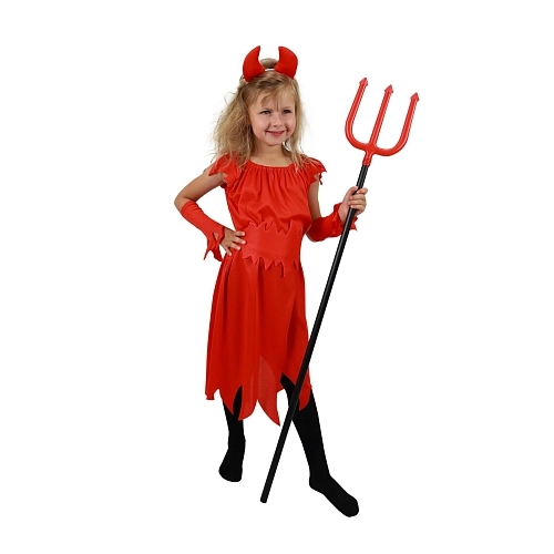 Dětský kostým Čertice - Vánoce - vel.(S) EKO