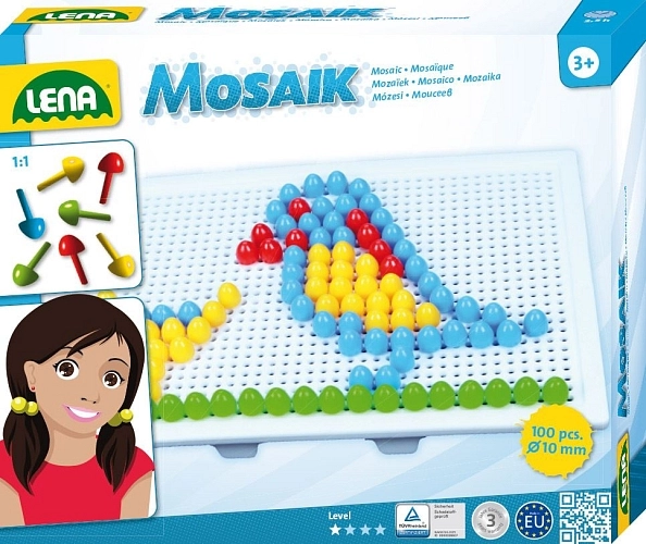 Mozaika malá,100ks,10mm hladká