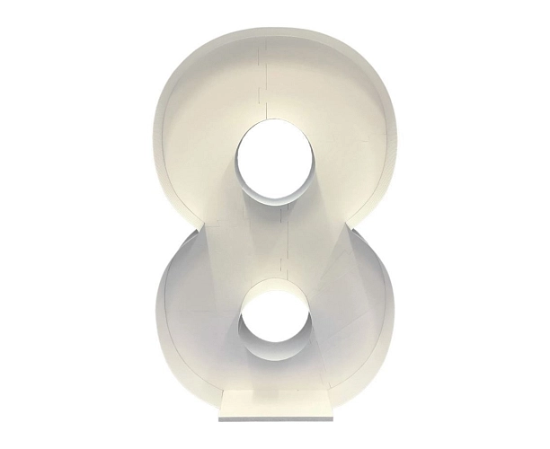 Konstrukce na balonky  – číslice 8