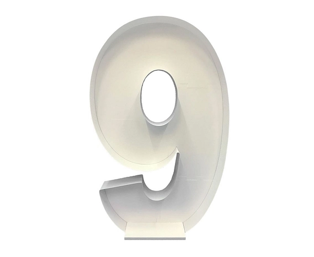 Konstrukce na balonky – číslice 9