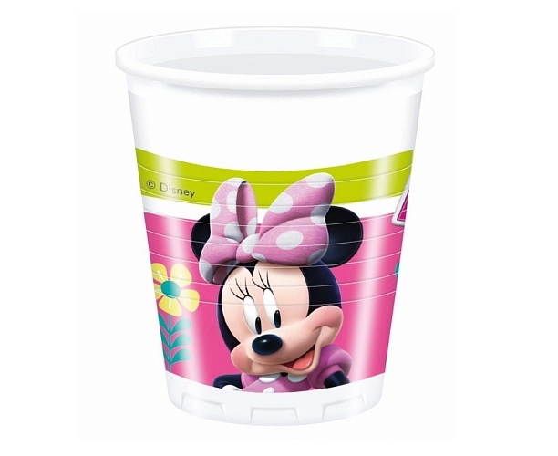 Plastové kelímky myška MINNIE - Happy Helpers - 200 ml - 8 ks