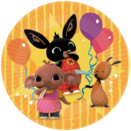 Papírové talíře Králíček Bing -18 cm - 8 ks