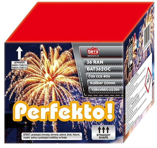 Ohňostroj - BATERIE VÝMETNIC PERFEKTO ! 36 RAN  12/1