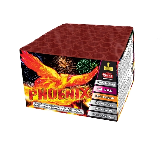 OHŇOSTROJ - BATERIE VÝMETNIC PHOENIX 64 RAN  6/1
