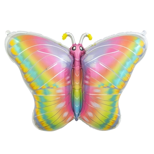 Balón fóliový Motýl barevný - pastelový - 60 cm