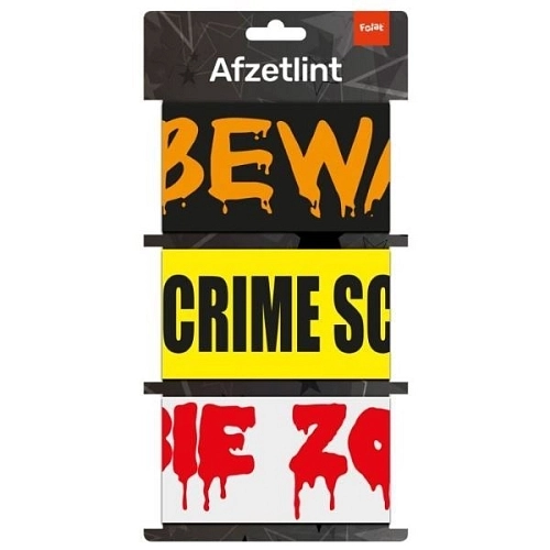 Girlanda ohraničovací pásky - pásky - horor - Halloween - 3 ks