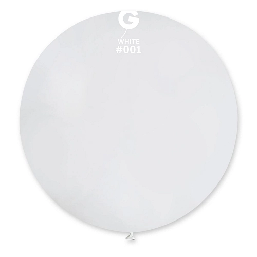 Balón latex 80 cm - bílý 1 ks