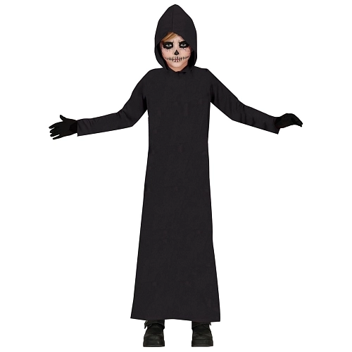 Dětská černá tunika - plášť - Halloween - vel. 7-9 let