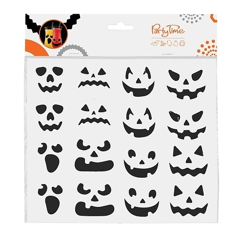 Sada nálepek na sklenice - Halloween - 16 ks