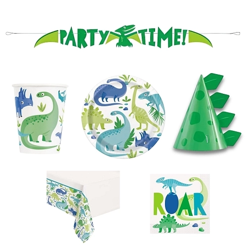 Dětská narozeninová sada Dinosaurus  - 10 osob