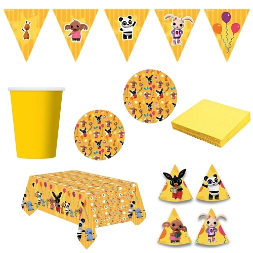 Dětská narozeninová sada Králíček Bing - 10 osob