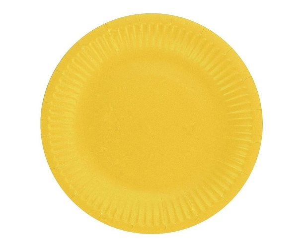 Talíře žluté 18 cm - 6 ks