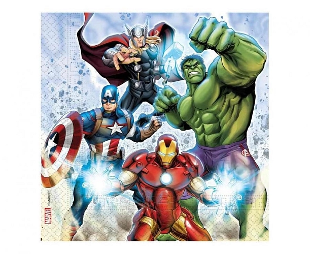 Papírové ubrousky AVENGERS - 33 x 33 cm - 20 ks
