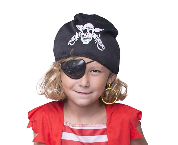 Páska na oko a náušnice - pirát - 2 ks