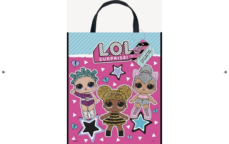 Dárková plastová taška LOL SURPRISE 28 x 33 cm