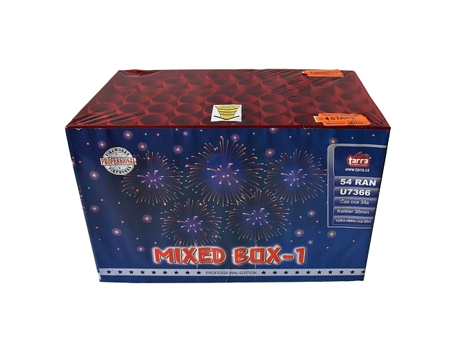Ohňostroj - BATERIE VÝMETNIC  MIXED BOX 1 -  54 RAN 2/1