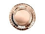 Papírové talíře - růžovo zlaté - rose gold -18cm - 6 ks